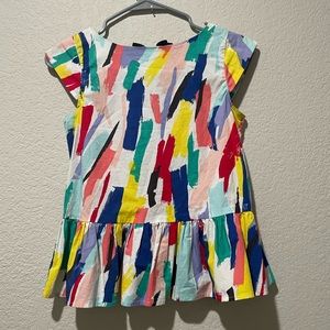 Kate Spade Jillian Brush Strokes Blouse Youth Large